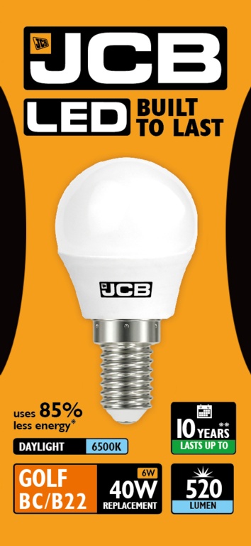 JCB LED Golf 520lm Opal 6w Stax Trade Centres